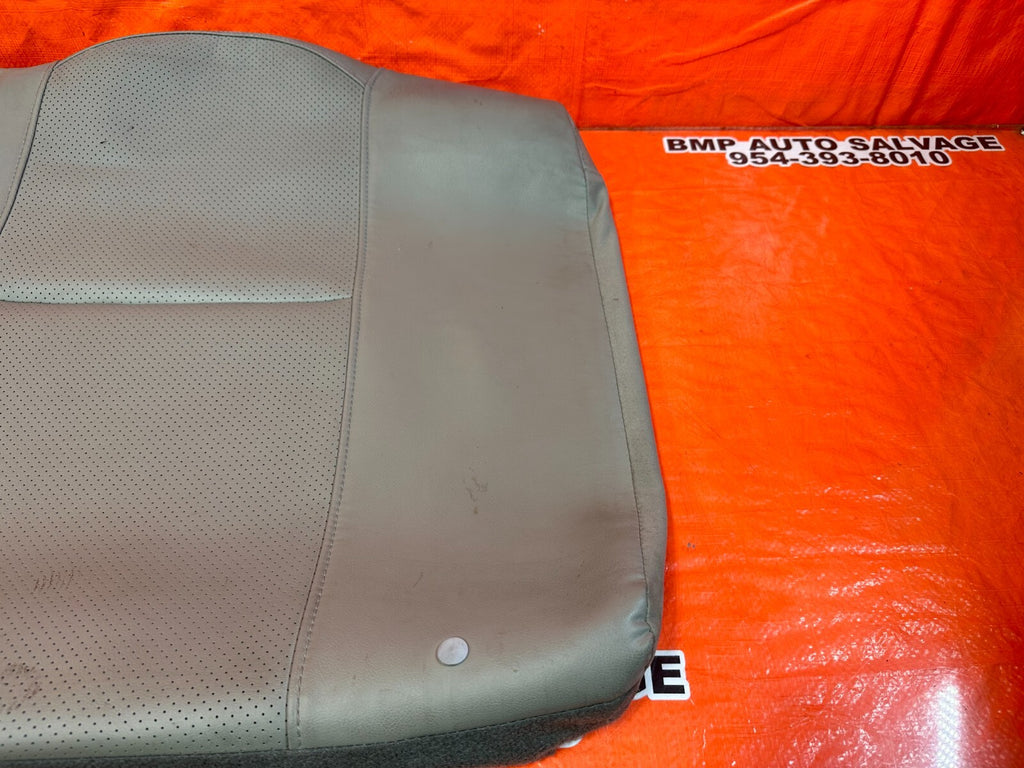 02 04 ACURA RSX GRAY PASSENGER RIGHT REAR UPPER SEAT SKIN LEATHER COVER OEM 2541