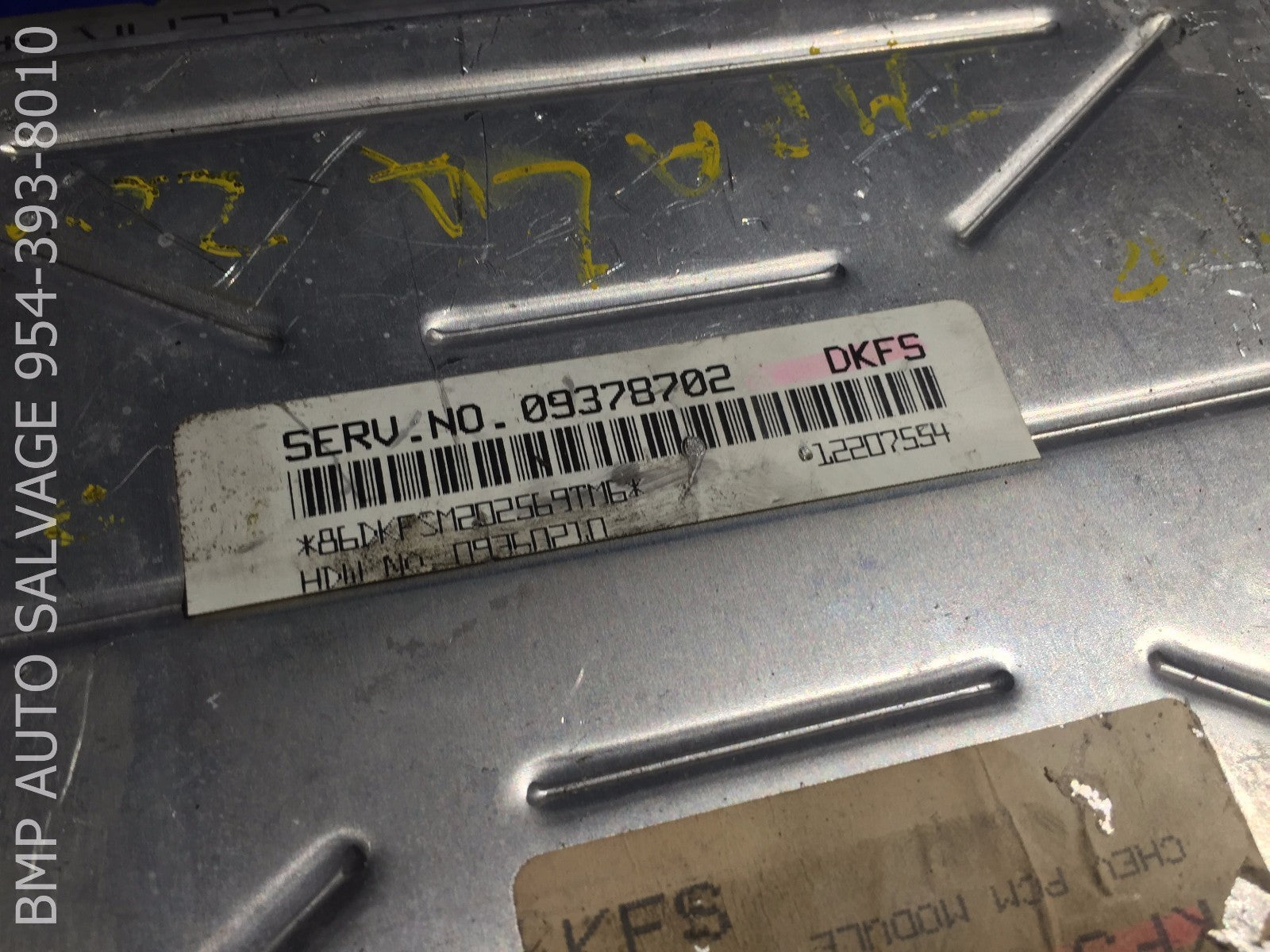 OEM 2001 CHEVROLET IMPALA ECU 09378702 DKFS ENGINE COMPUTER BRAIN ECM #1112 45761