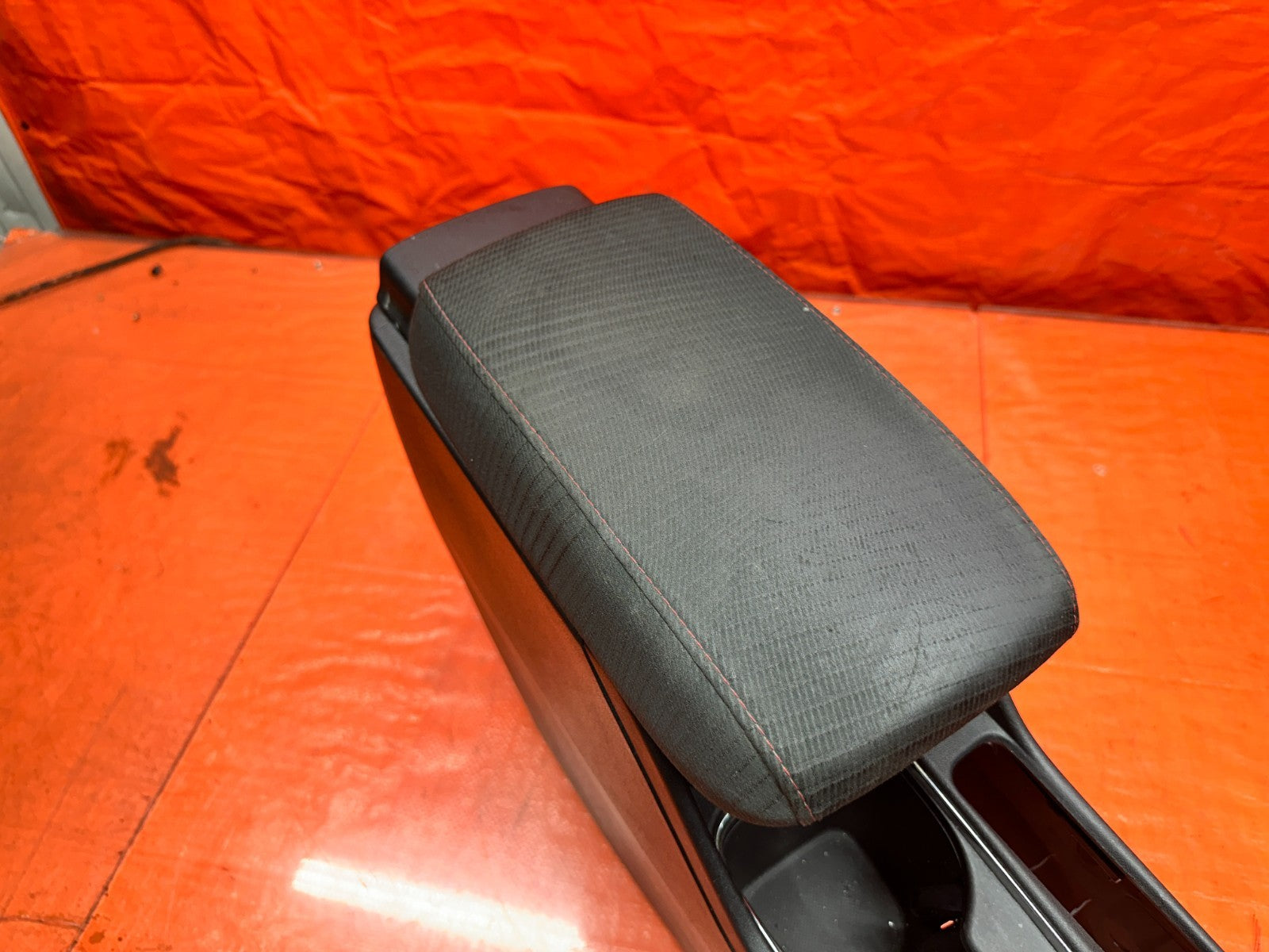 13 15 HONDA CIVIC SI 4D 2.4L FRONT CENTER CONSOLE LID ARM REST BLACK OEM #3348