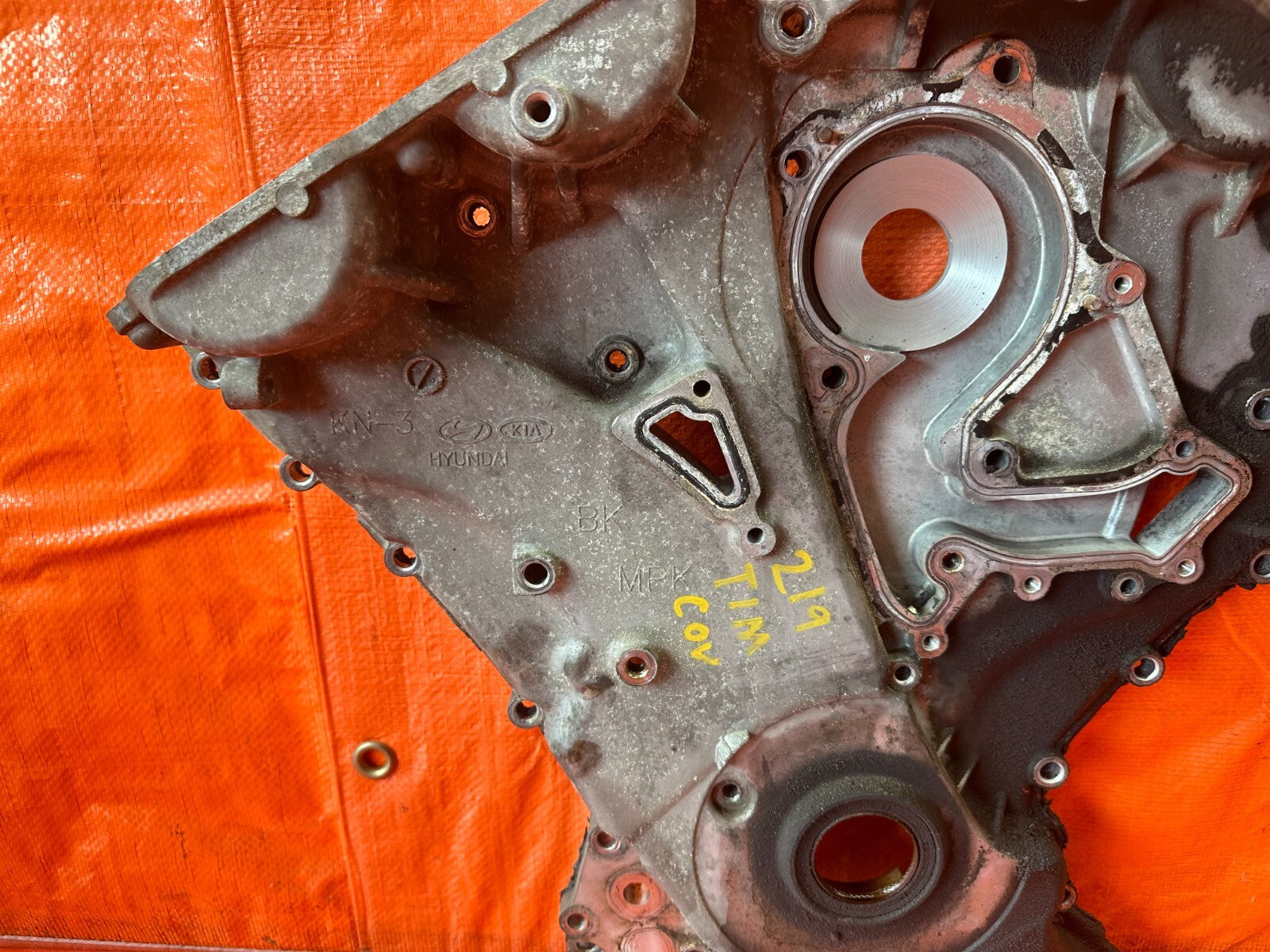 14 16 HYUNDAI GENESIS COUPE 3.8L   ENGINE MOTOR TIMING COVER   OEM FACTORY #2193