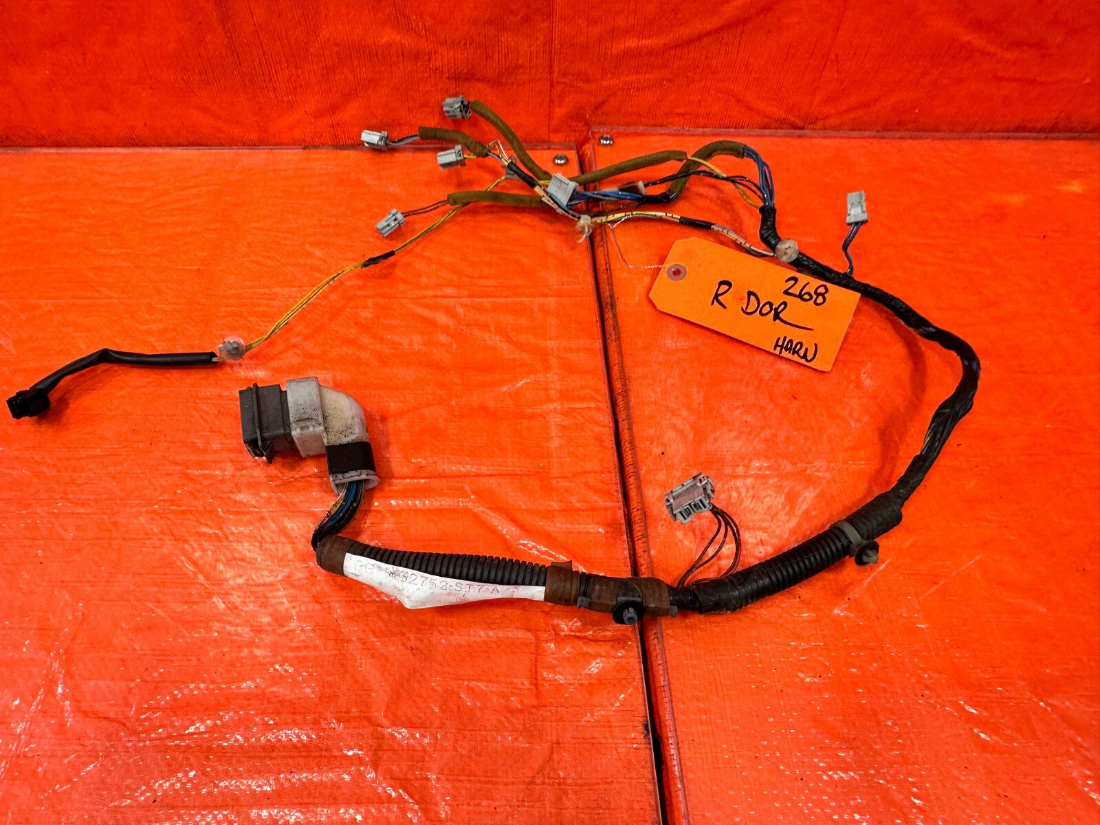 97 01 ACURA INTEGRA   GS GS R LS   2D   RIGHT DOOR WIRING HARNESS WIRE LOOM #2684