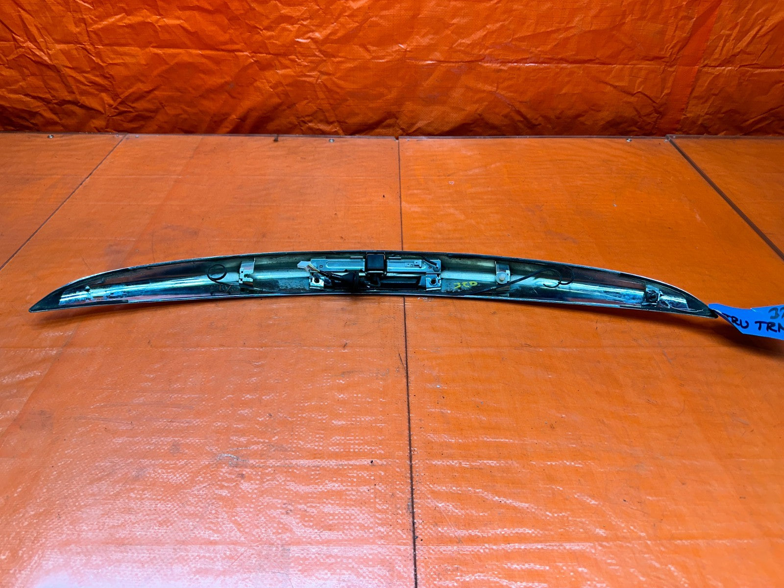 08 15 INFINITI G37 COUPE 2D TRUNK TRIM CHROME W/ BACK UP CAMERA OEM FACTORY10