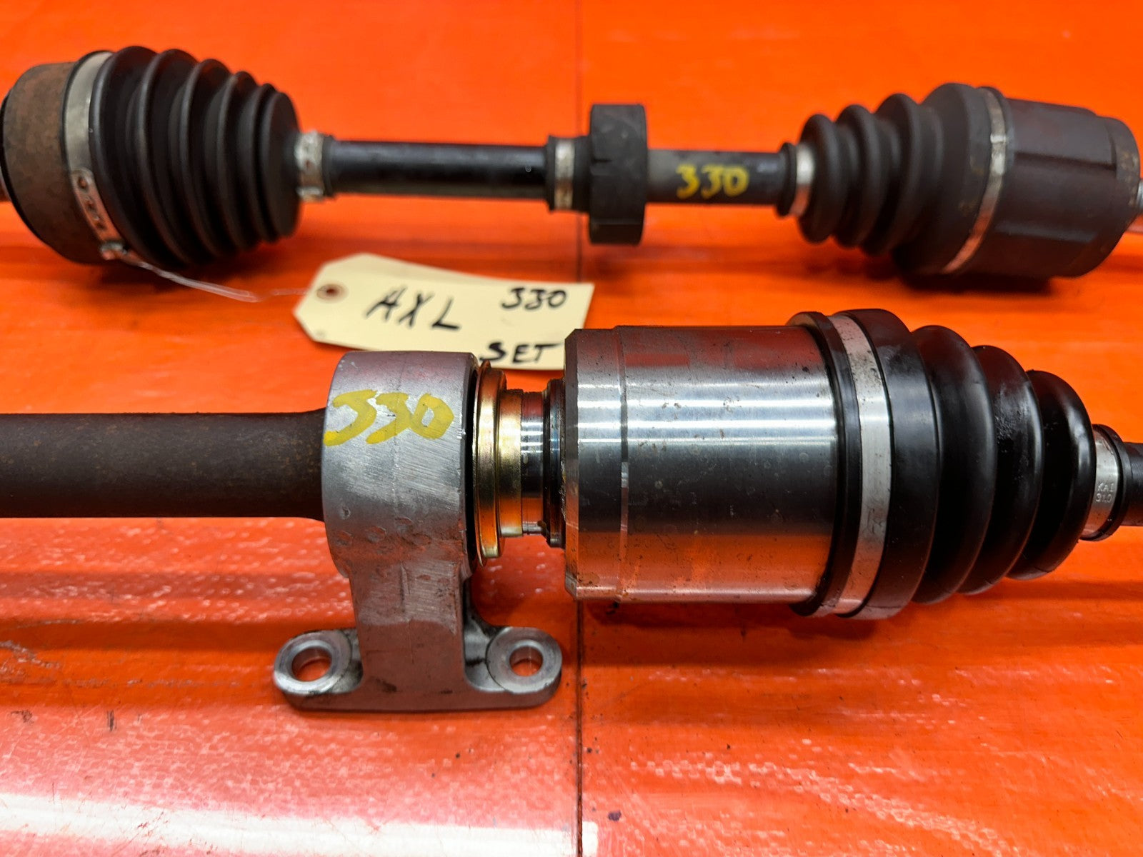 04 08 ACURA TSX 2.4L FRONT CV AXLES AND MIDSHAFT HALF SHAFT OEM #3307
