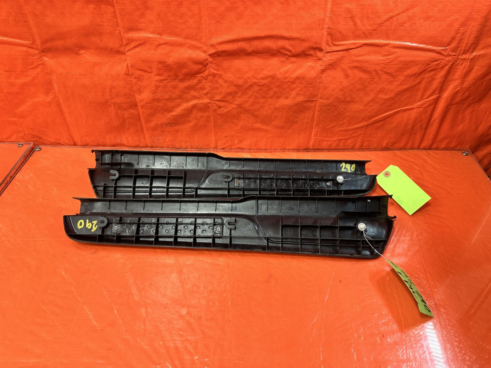 00 09 HONDA S2000   LEFT AND RIGHT FLOOR PILLARS SCUFF PLATE SET   OEM #2906