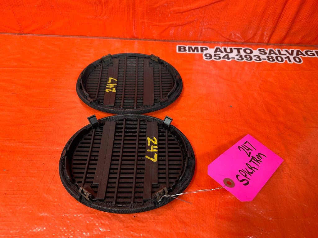 94 01 ACURA INTEGRA   2D   FRONT DOOR PANEL SPEAKER COVER LEFT / RIGHT BLACK OEM8