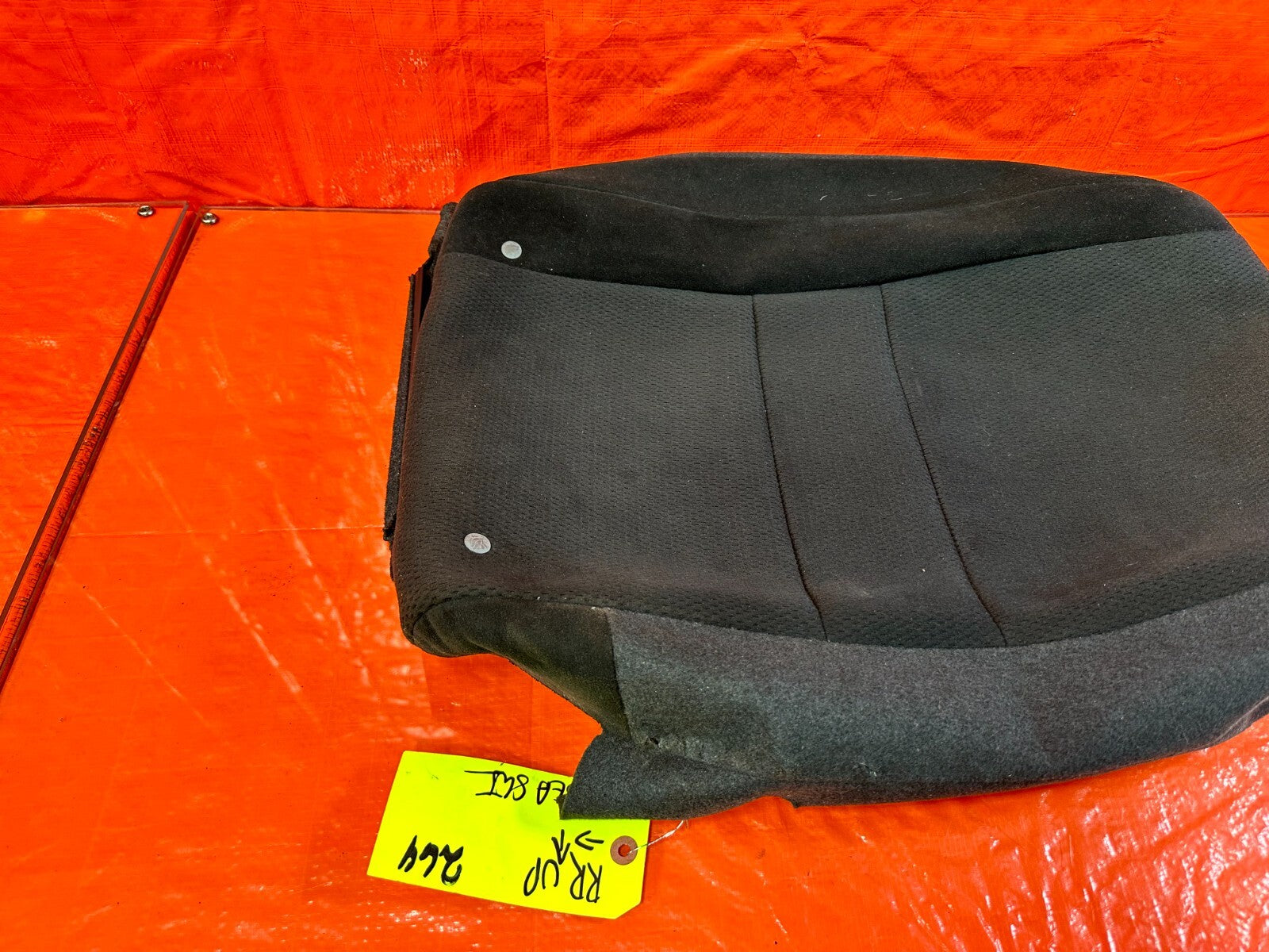 06 08 HONDA CIVIC SI 2D PASSENGER RIGHT REAR UPPER SEAT SKIN WRAP FABRIC OEM 2648