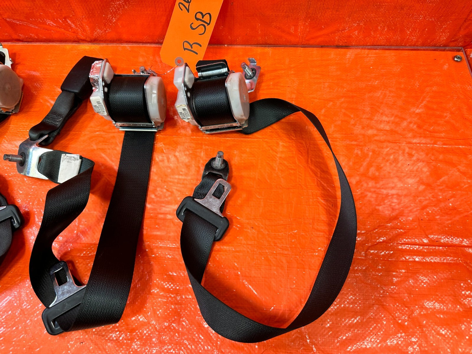13 15 HONDA CIVIC SI 2D COUPE   LEFT & RIGHT REAR SEAT BELTS OEM FACTORY #2656