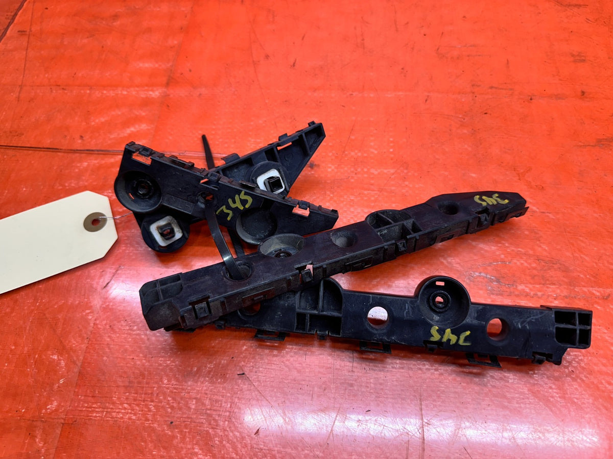 14-15 INFINITI Q50 3.7L AWD REAR BUMPER COVER RETAINER SUPPORT BRACKETS SET #3456