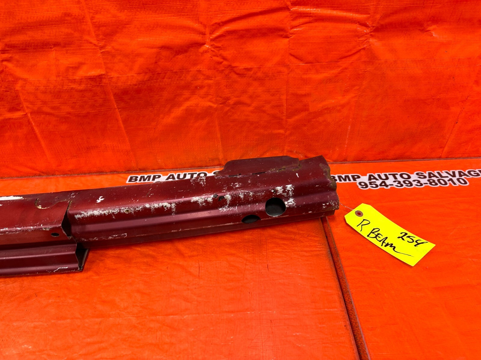 02 06 ACURA RSX   REAR CRASH BEAM REINFORCEMENT RE BAR   OEM FACTORY #2545
