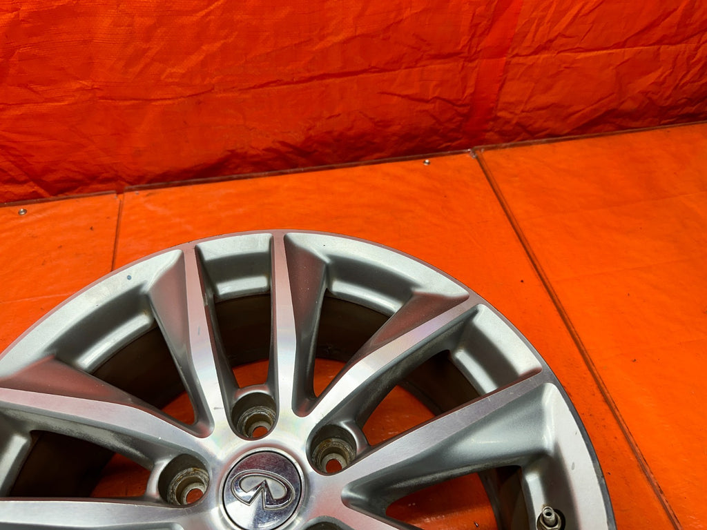 14-17 INFINITI Q50 17 INCH 10 SPOKE ALLOY WHEEL RIM W/ TPMS SENSOR OEM FACTORY F7