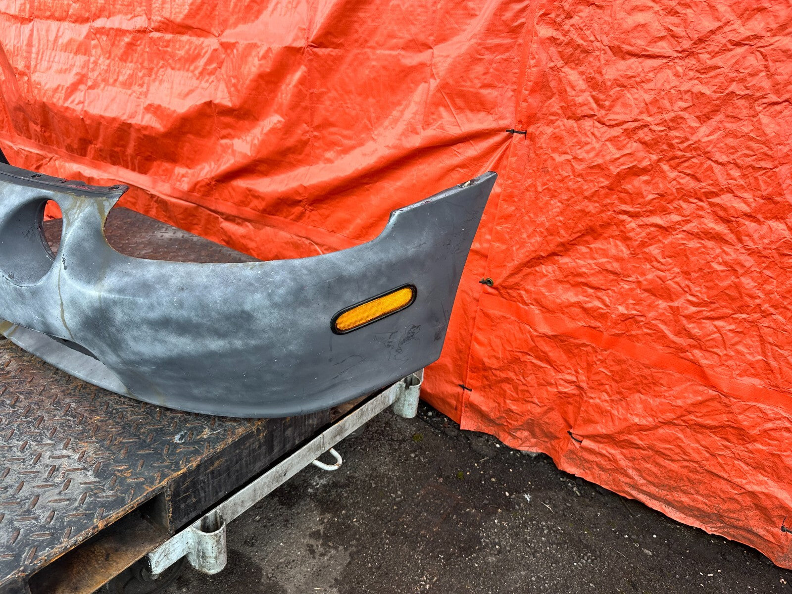 93 95 HONDA DEL SOL   FRONT BUMPER COVER   PRIMER COLOR   OEM #2724