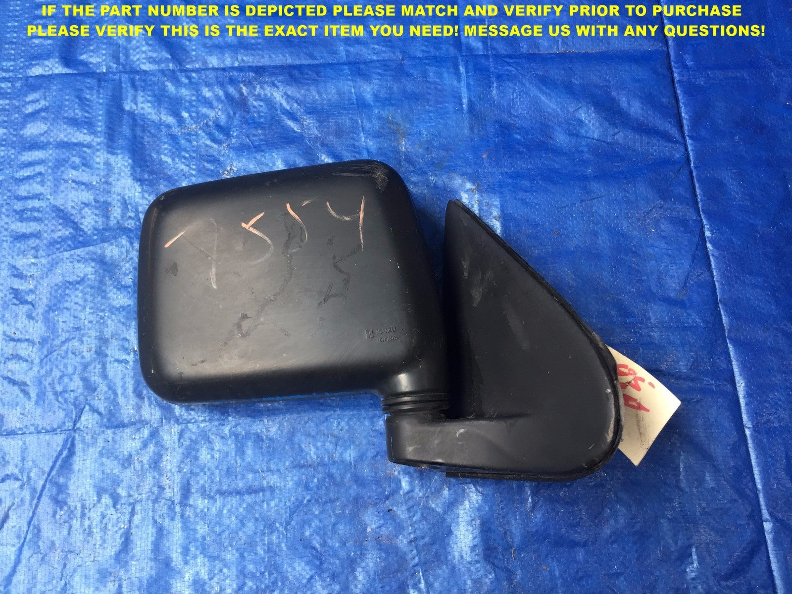 OEM 1994 1995 1996 1997 HONDA PASSPORT PASSENGER RIGHT SIDE VIEW MIRROR 40
