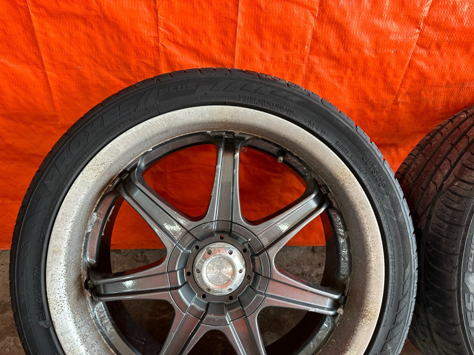 97 01 HONDA PRELUDE   UNKNOWN BRAND   7 SPOKE   18 INCH WHEELS W/ TIRES   #21011