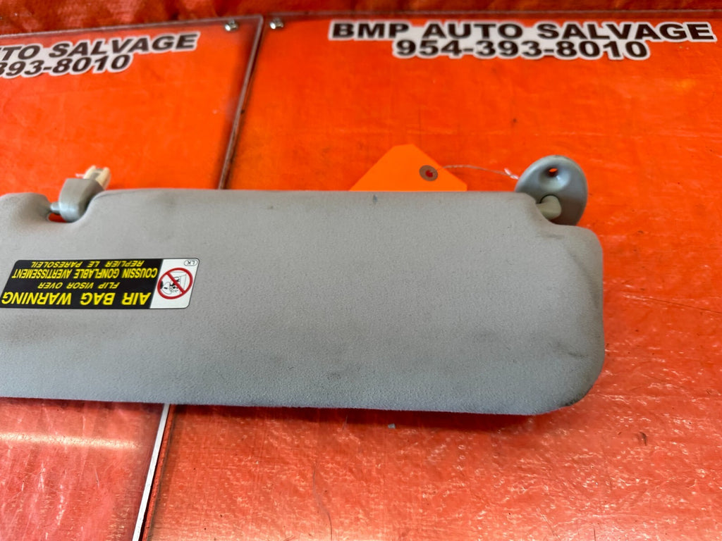 07 09 LEXUS ES350   DRIVER LEFT SUN VISOR   LIGHT GRAY   OEM FACTORY #2445