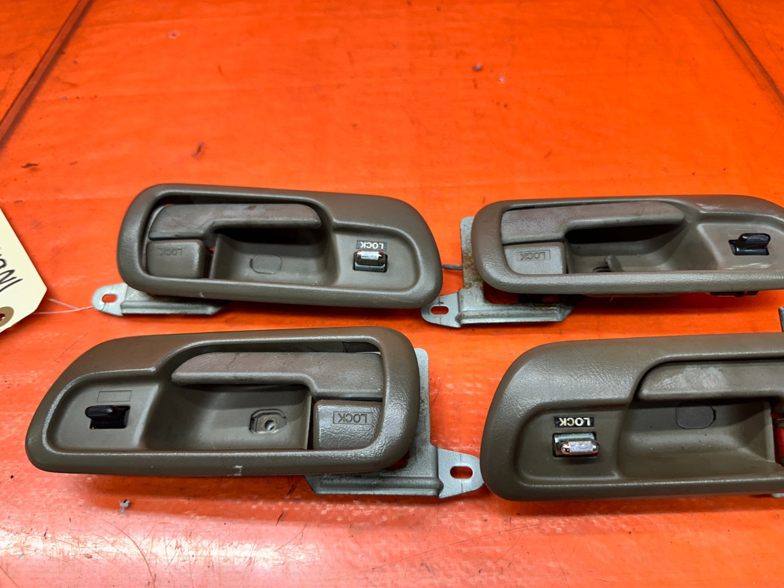94-01 ACURA INTEGRA 4D 1.8L INSIDE INTERIOR DOOR HANDLE SET OF 4 OEM #3417