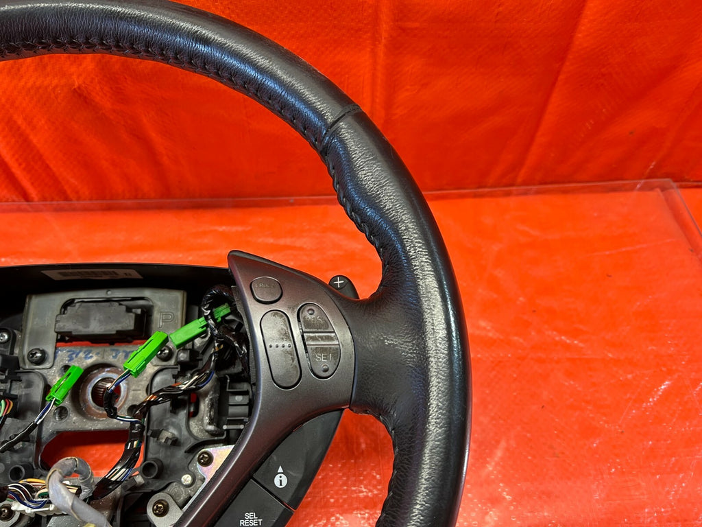 07 08 ACURA TL TYPE S   STEERING WHEEL   BLACK LEATHER W/ PADDLE SHIFTERS   OEM6