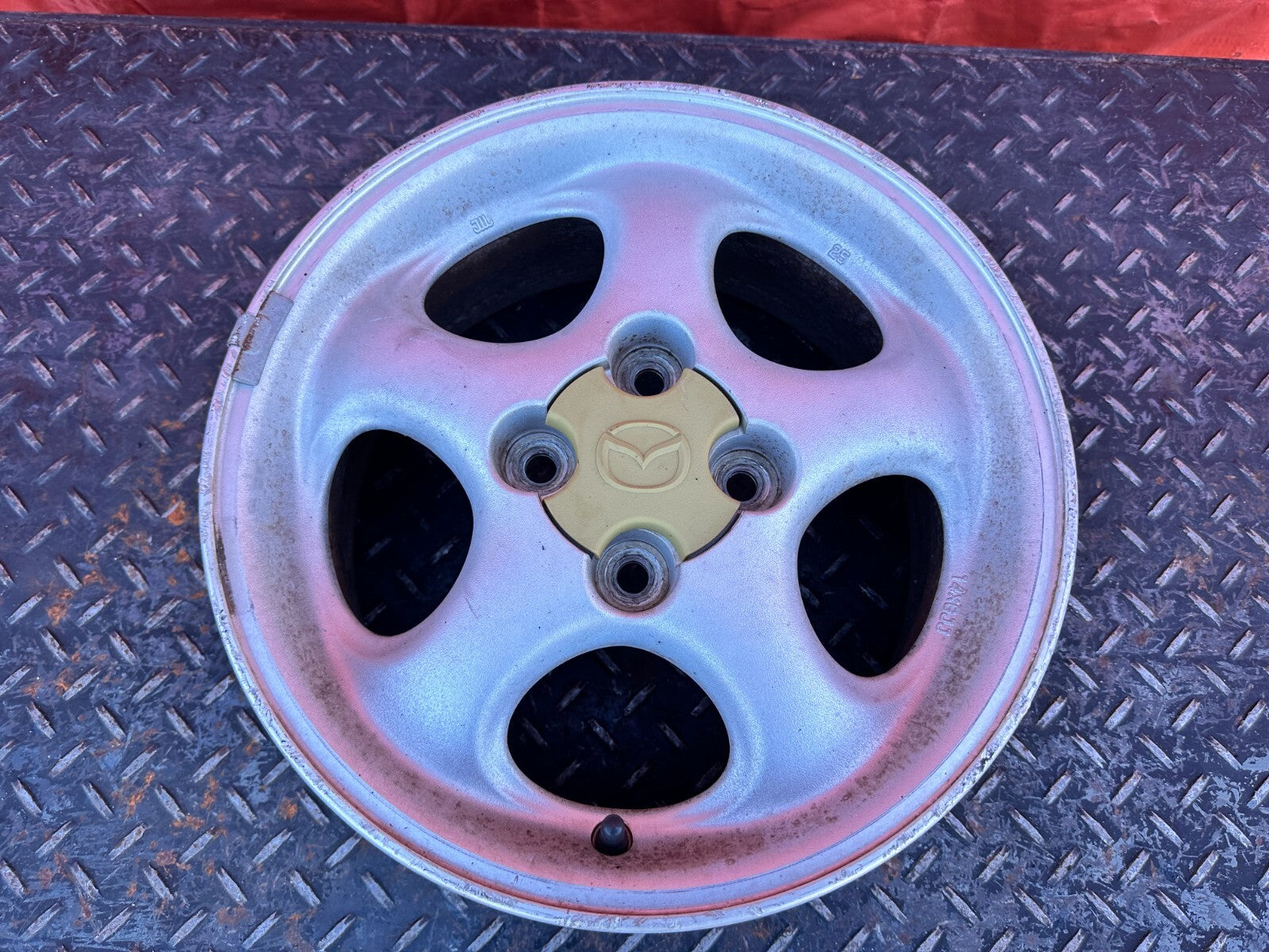 90 05 MAZDA MX 5 MIATA   5 SPOKE   14x6 +40MM FACTORY WHEEL RIM   OEM #267 24