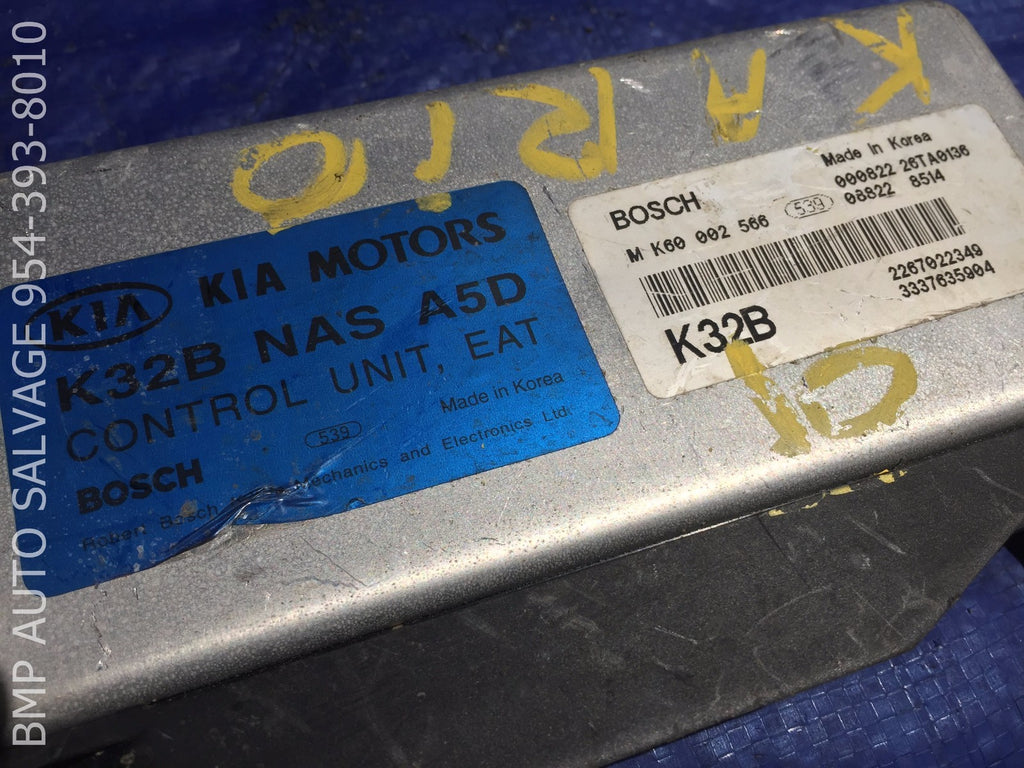 OEM 2001 KIA RIO TCM K32B NAS A5D TRANSMISSION CONTROL MODULE TCM #1112 #DF661