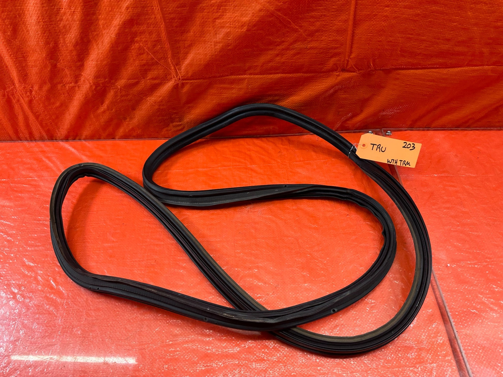 07 11 HONDA CIVIC SI SEDAN TRUNK WEATHER STRIP TRIM GASKET LINER LINING OEM #2037