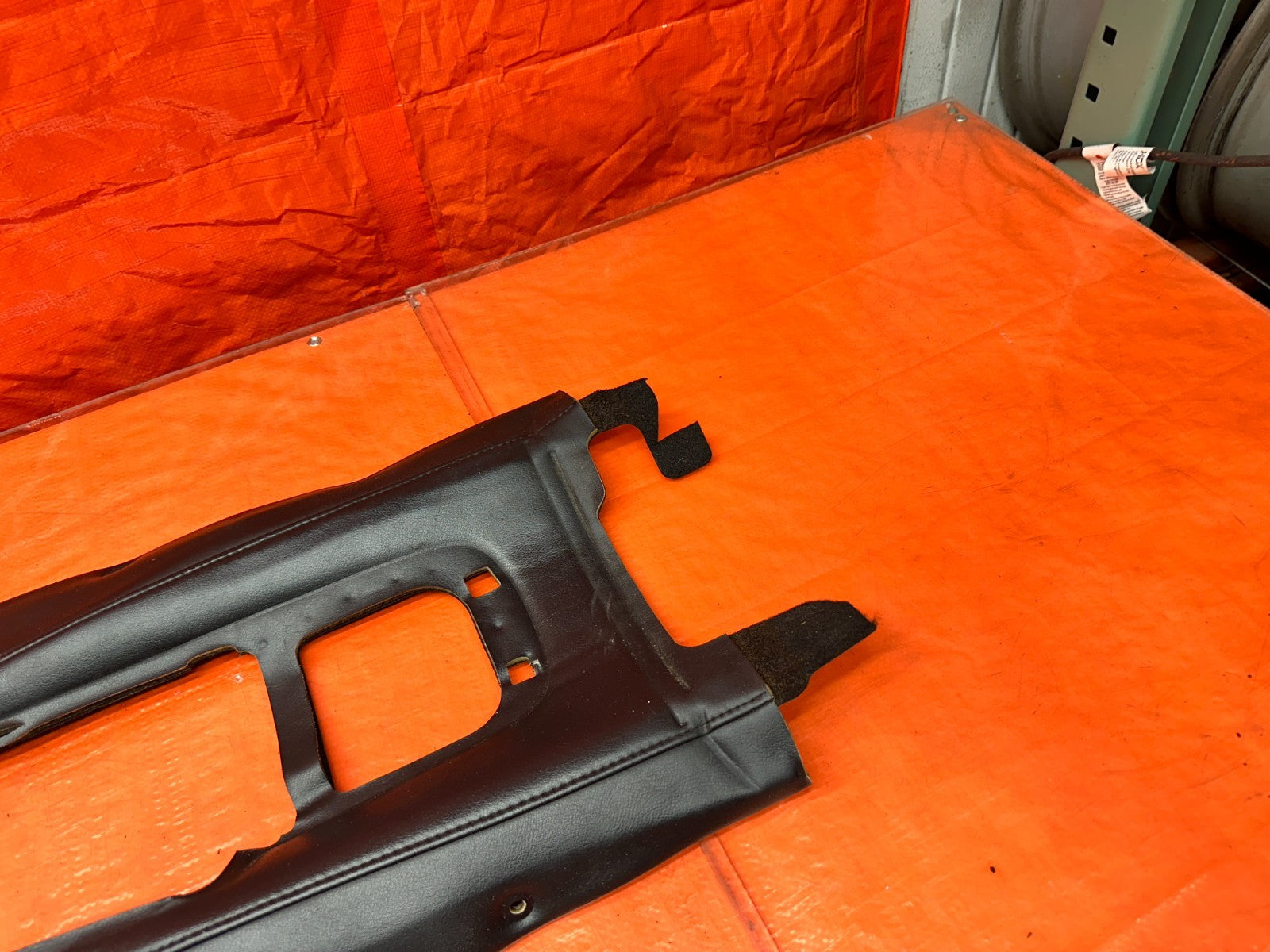 00 03 HONDA S2000 AP1 2.0L BLACK LEATHER CENTER CONSOLE TUNNEL TRIM COVER OEM #34