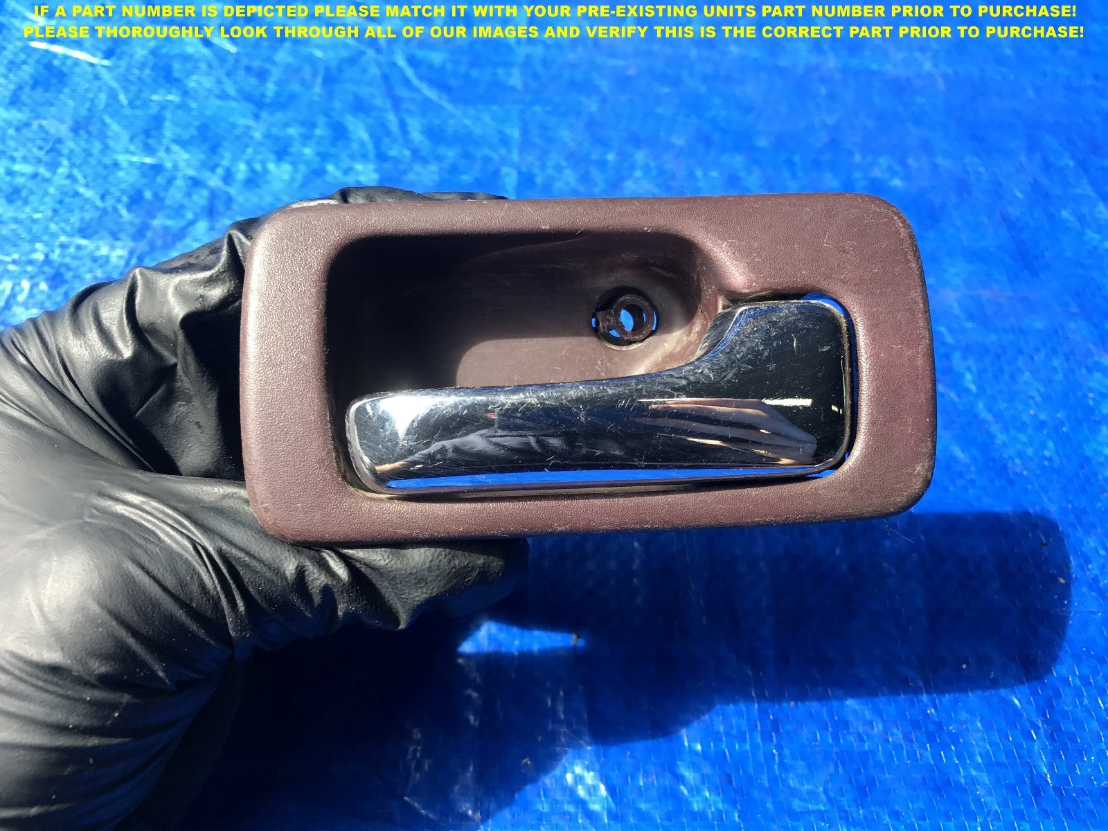 OEM 1990 1991 1992 HONDA ACCORD SEDAN PASSENGER REAR RIGHT INTERIOR DOOR HANDLE0