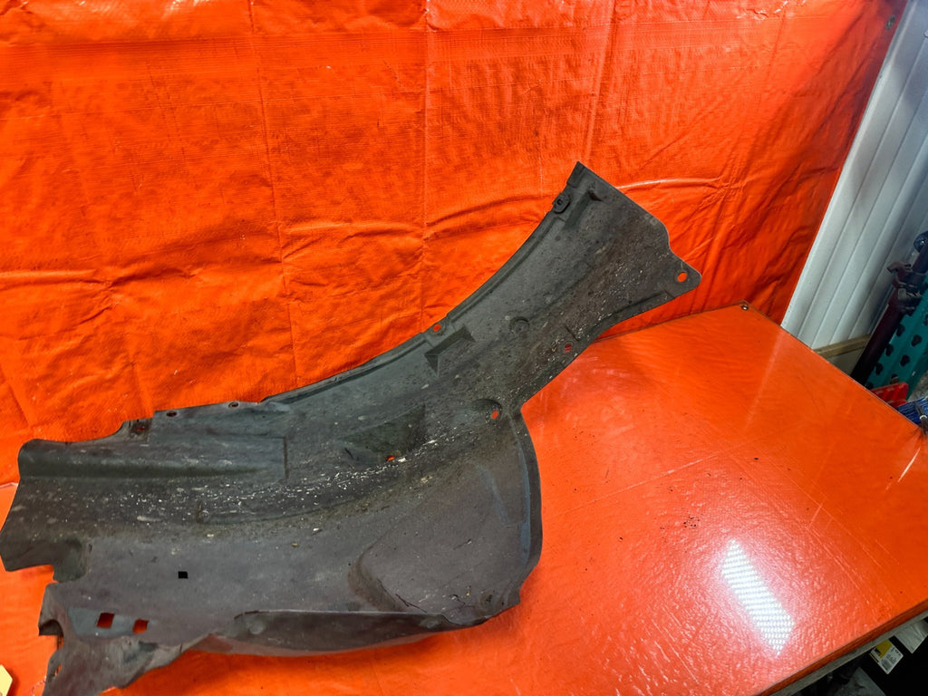 08 15 INFINITI G37 Q60 RIGHT PASSENGER FRONT FENDER REAR SPLASH SHIELD #32910