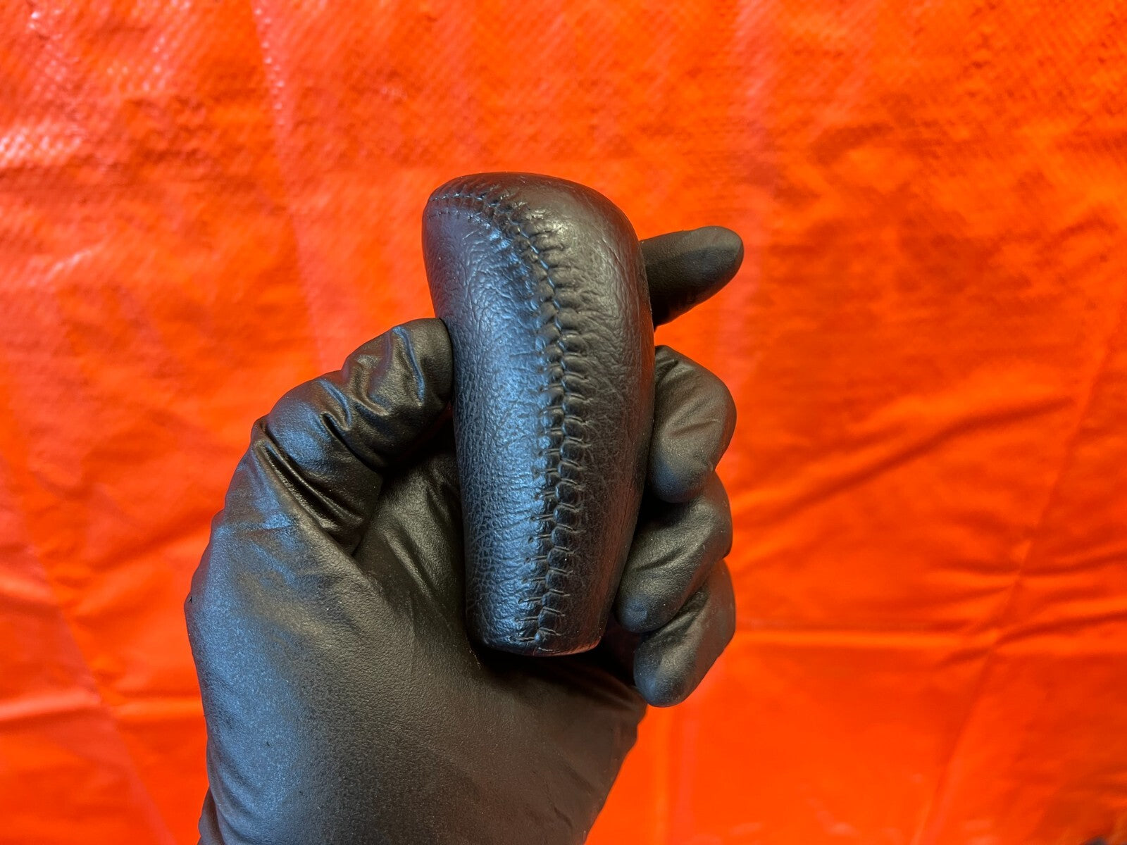94 01 ACURA INTEGRA   BLACK LEATHER WRAPPED GS R 5 SPEED MANUAL LSHIFT KNOB OEM7