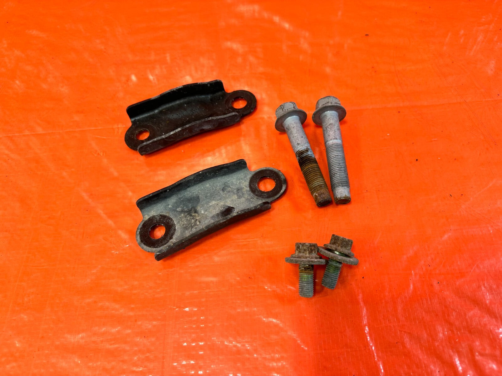 12 15 HONDA CIVIC SI   POWER STEERING RACK BOLTS BRACKETS HARDWARE   OEM #2698