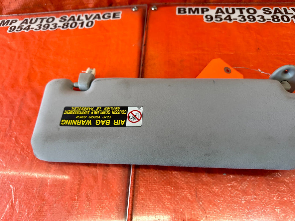07 09 LEXUS ES350   DRIVER LEFT SUN VISOR   LIGHT GRAY   OEM FACTORY #2446