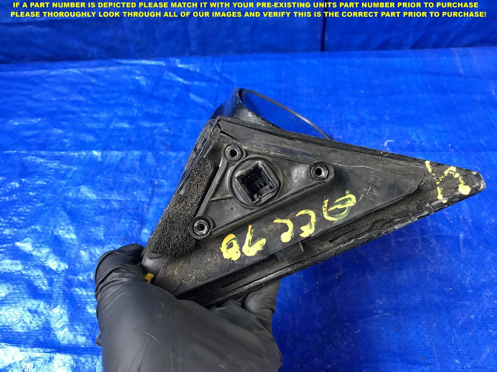 OEM 1990 1991 1992 1993 HONDA ACCORD DRIVER LEFT SIDE VIEW MIRROR          7