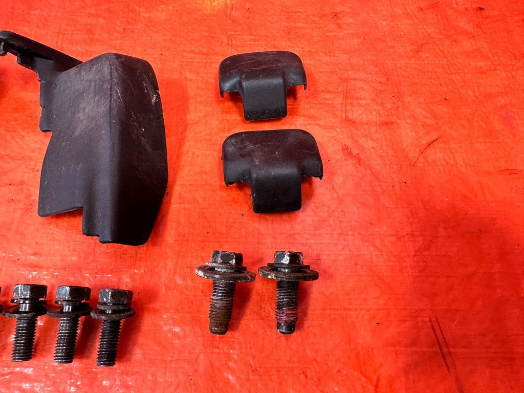 90 91 HONDA CIVIC HATCHBACK   FRONT SEAT BOLTS WITH PLASTIC COVERS   OEM #3255