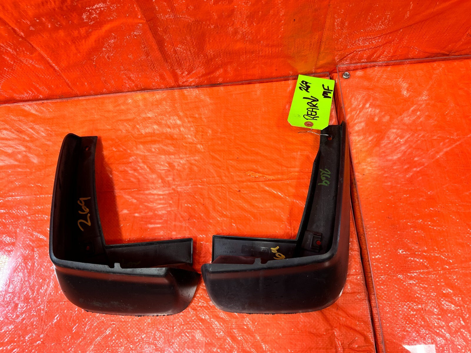 12 13 HONDA CIVIC SI 2D COUPE REAR MUD FLAP / SPLASH GUARD SET LEFT & RIGHT OEM14