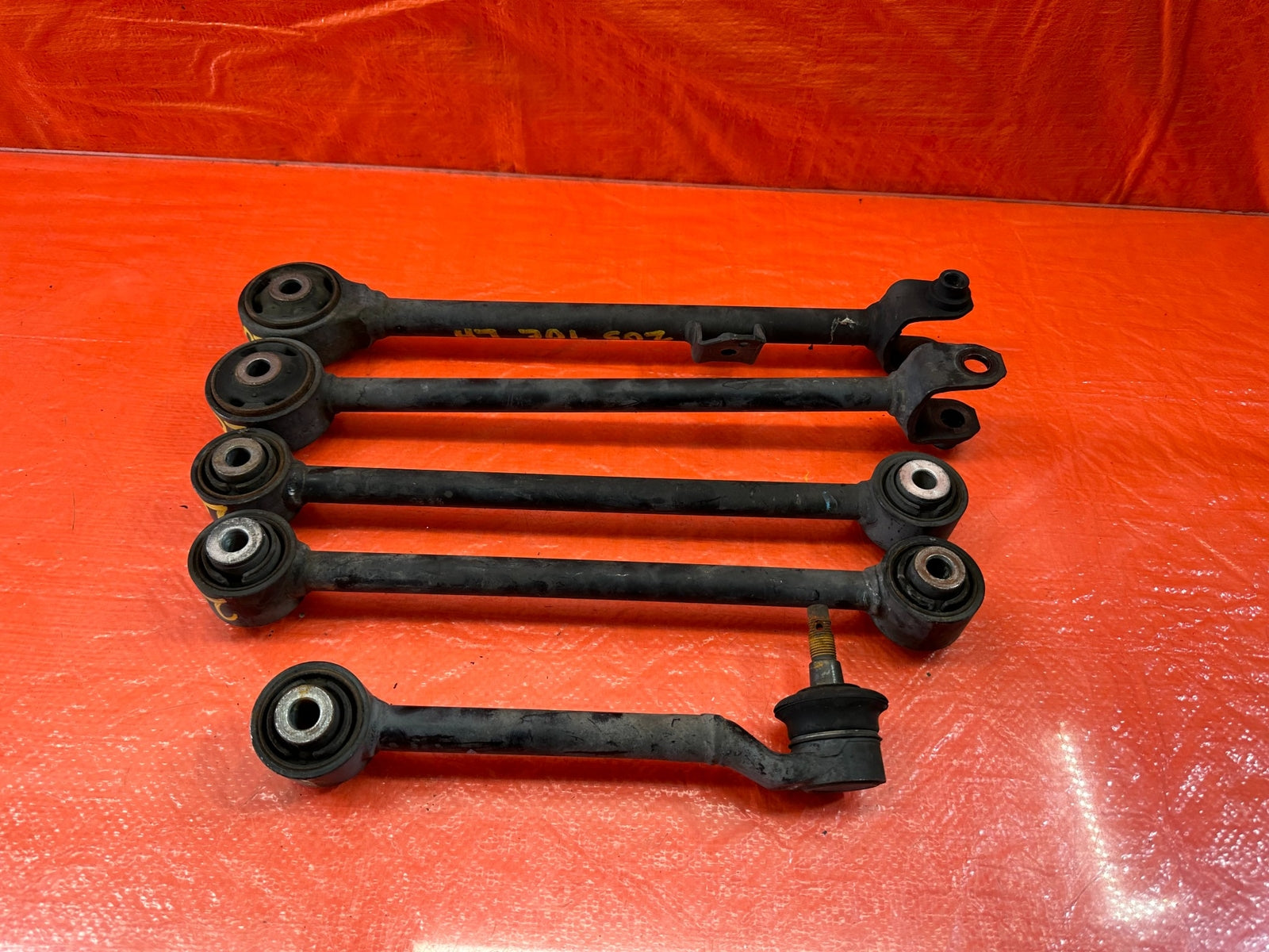04 08 ACURA TSX   DRIVER LEFT REAR   LOWER CONTROL ARM SET OF 5   ALL ARMS #20514