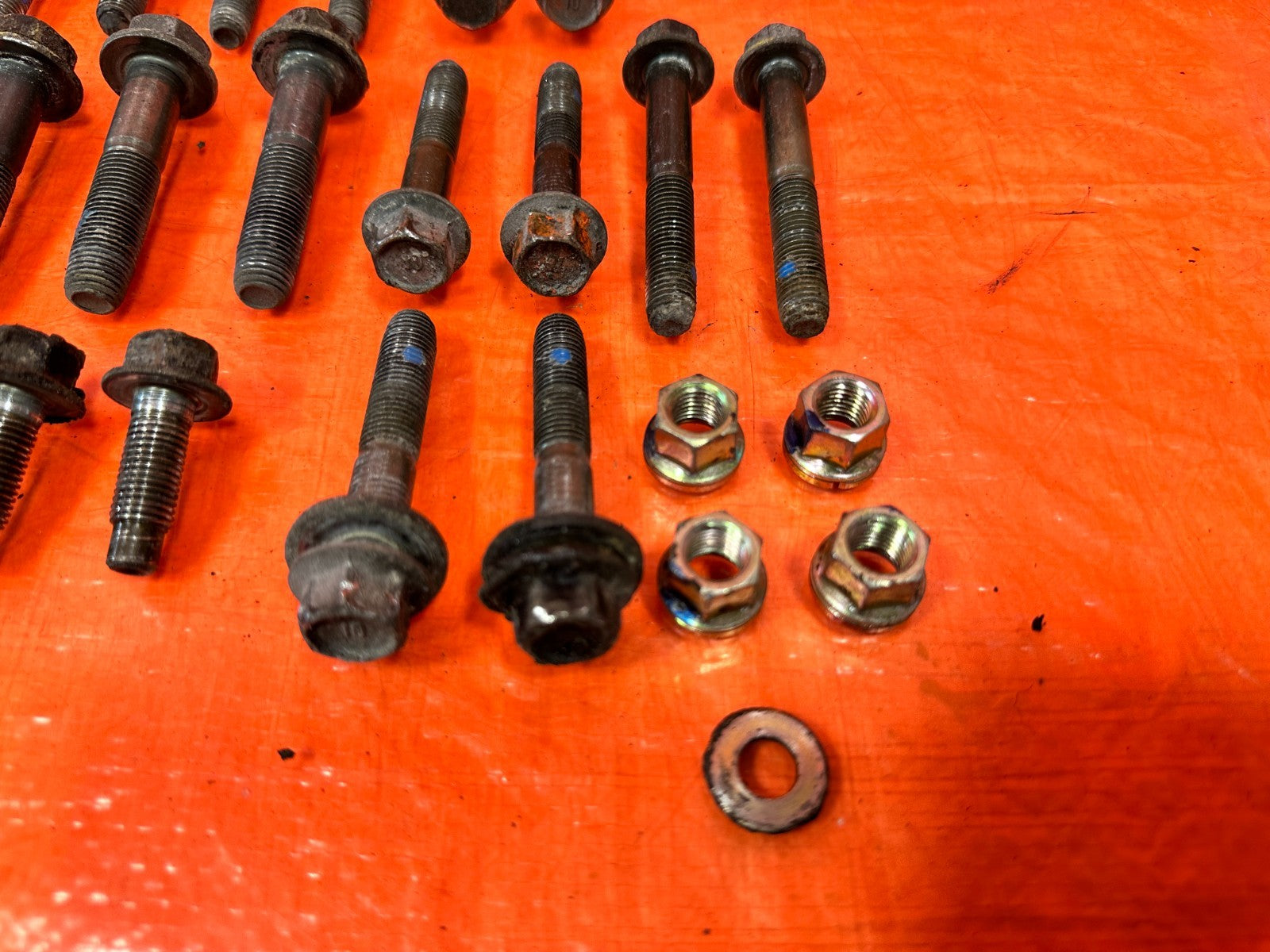 90 91 HONDA CIVIC   REAR LOWER CONTROL / TRAILING ARM TO CHASSIS BOLTS OEM 3255