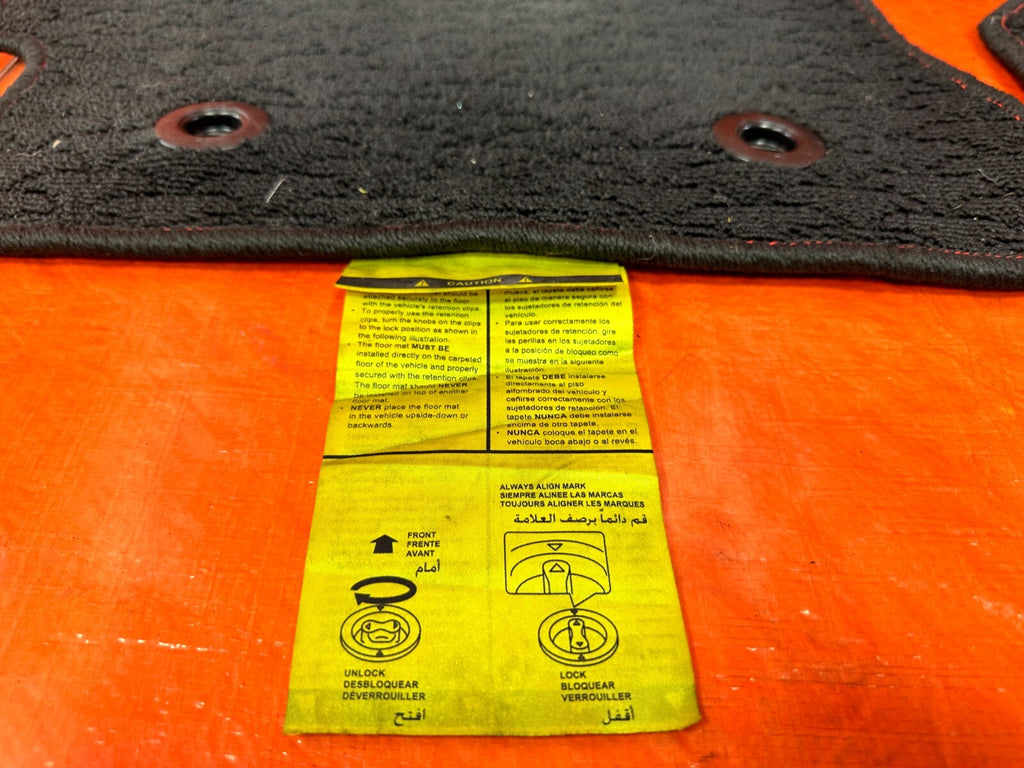 13 16 SCION FRS   FLOOR MAT SET   BLACK COLOR   LEFT RIGHT FRONT REAR   OEM 2936