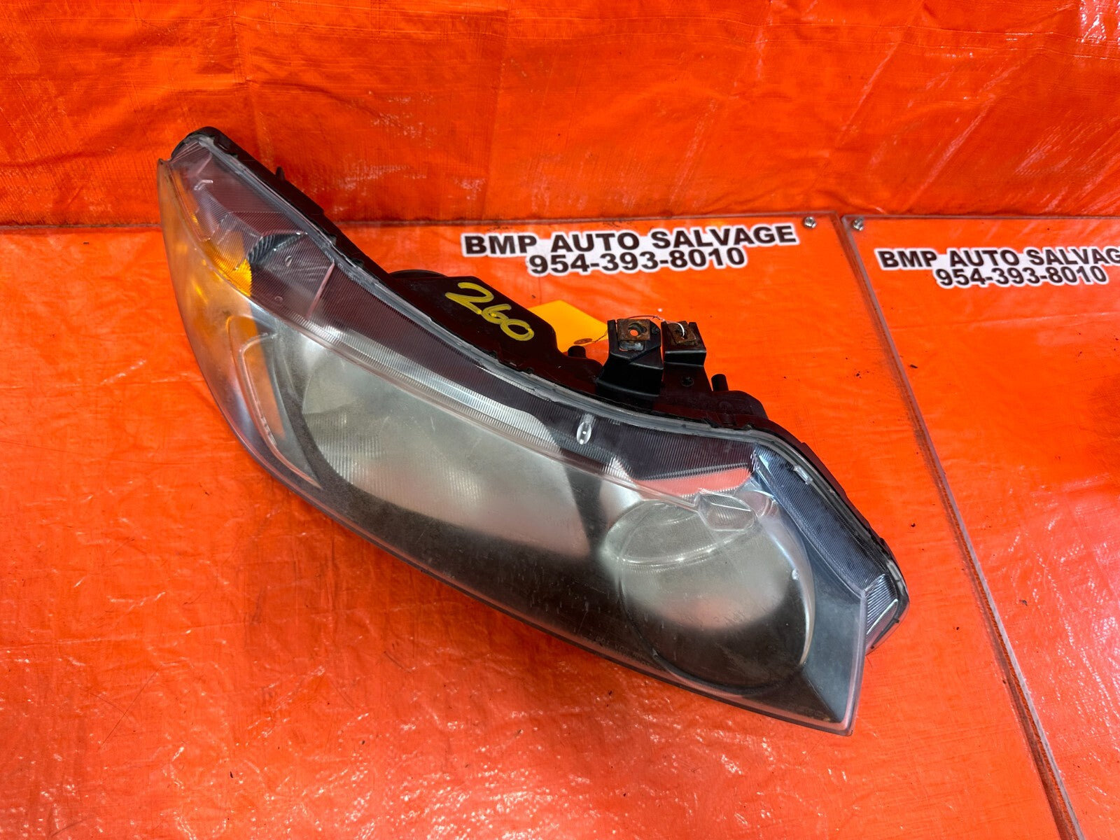 06 08 HONDA CIVIC SEDAN   PASSENGER RIGHT HEADLIGHT HEADLAMP   #2607