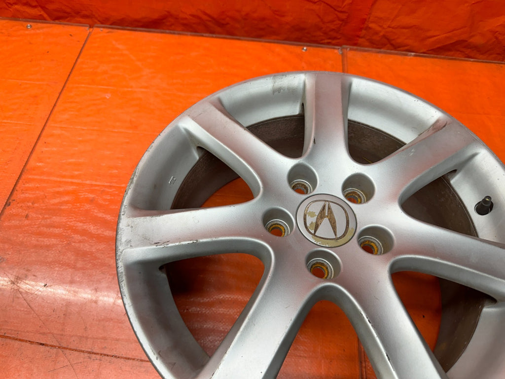 04 08 ACURA TSX 2.4L 17 INCH 7 SPOKE ALLOY WHEEL RIM 17x7 5x114.3 OEM FACTORY  19