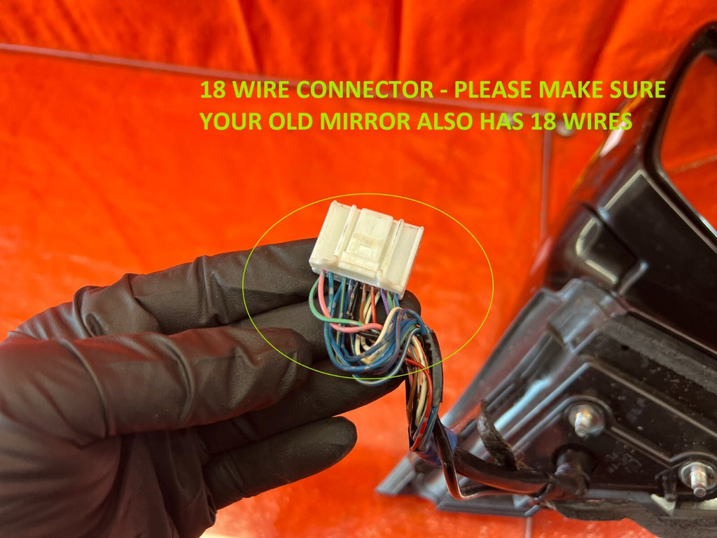09 12 INFINITI FX50 FX35   DRIVER LEFT SIDE VIEW MIRROR W/ CAMERA BLACK OEM #11610