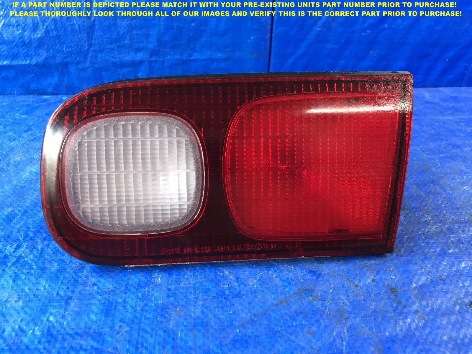 OEM 1998 1999 2000 2001 ACURA INTEGRA SEDAN PASSENGER RIGHT TAIL LIGHT R RH   0