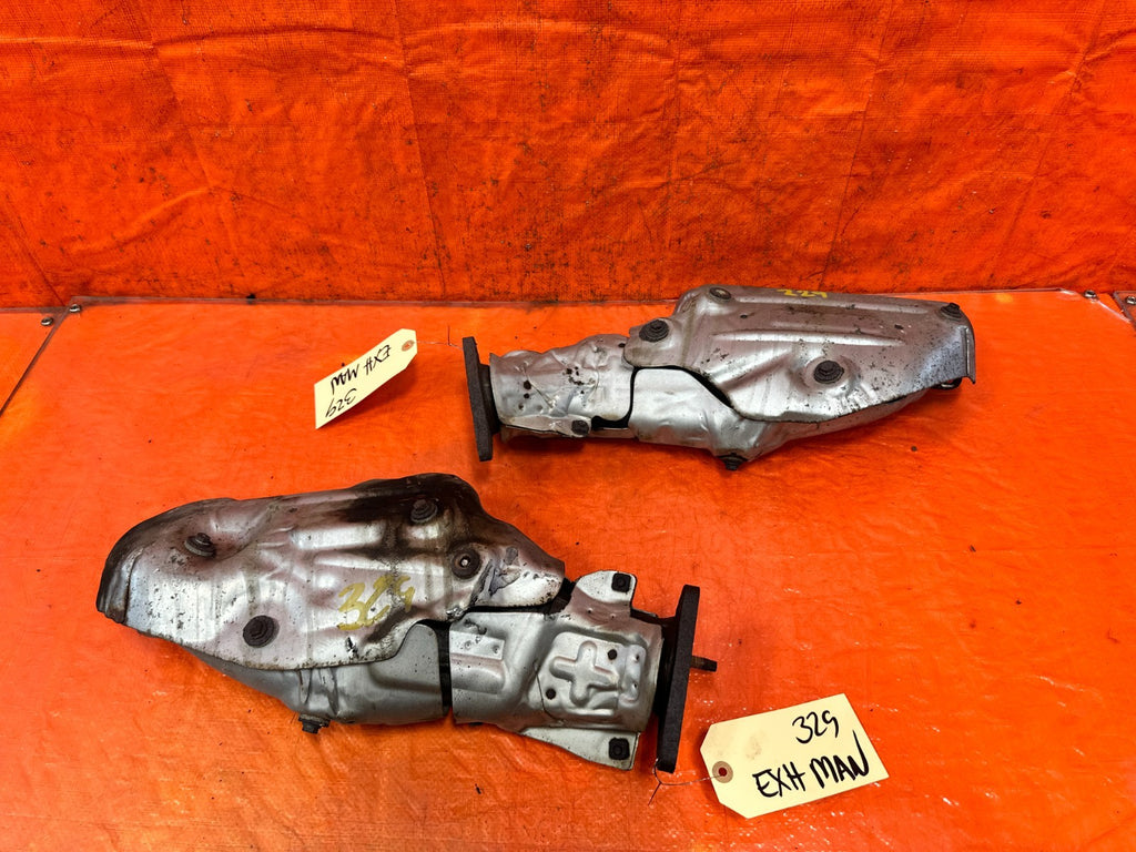 08 15 INFINITI G37 Q60 3.7L EXHAUST MANIFOLDS HEADERS LEFT RIGHT SET #3299