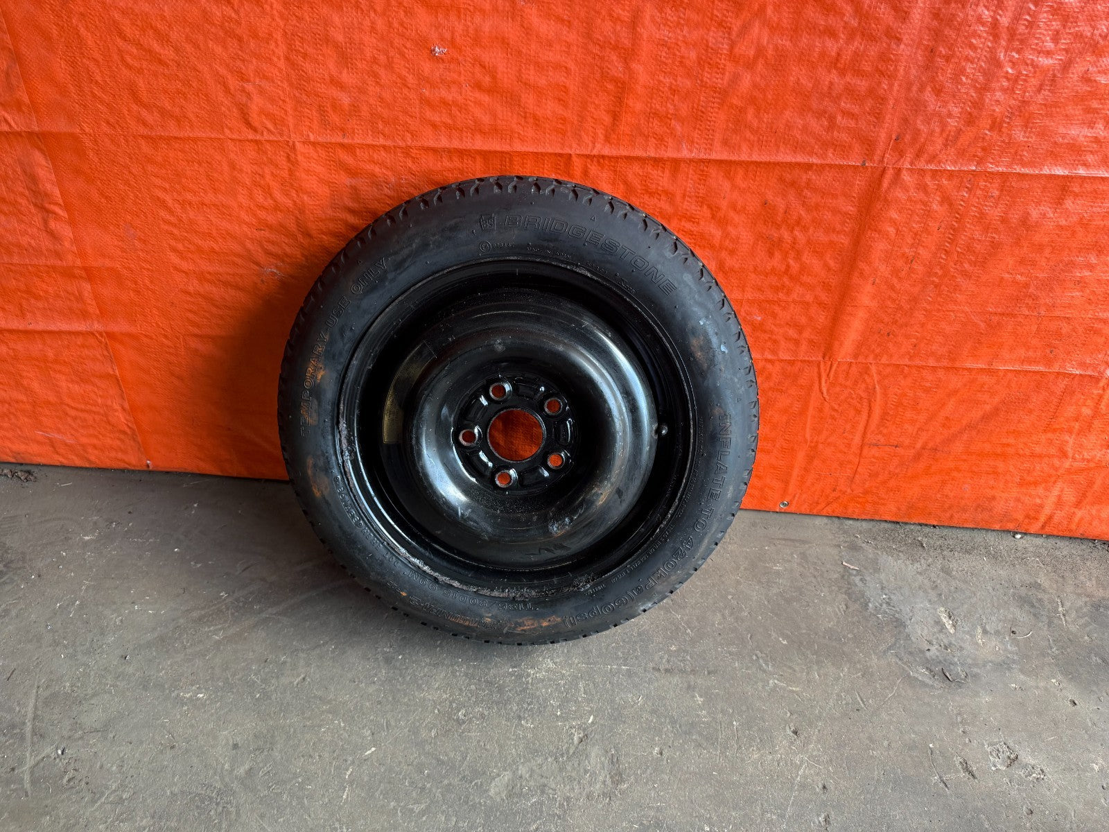 97 01 PRELUDE   BASE   EMERGENCY SPARE BACK UP TIRE WHEEL RIM   OEM FACTORY 3230