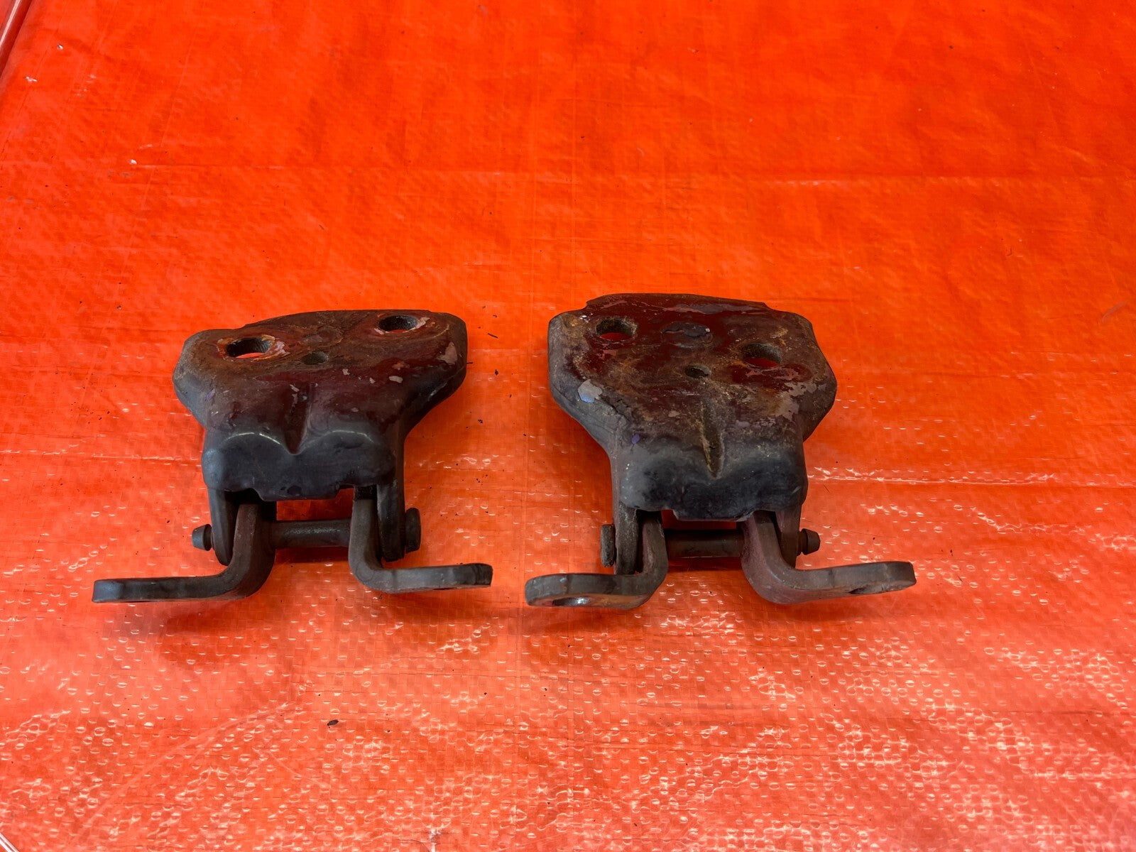 92 96 HONDA PRELUDE   PASSENGER RIGHT FRONT DOOR HINGE SET UPPER LOWER OEM #1387