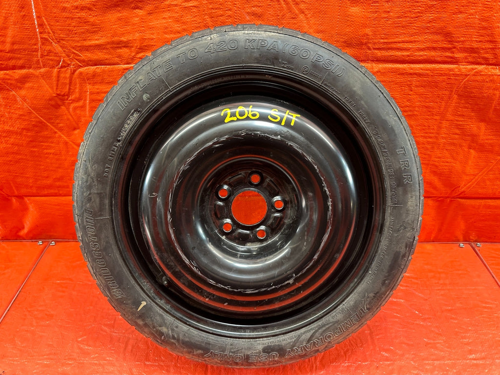 08 15 LANCER EVOLUTION X EVO 10   EMERGENCY SPARE BACK UP TIRE WHEEL RIM OEM 2069