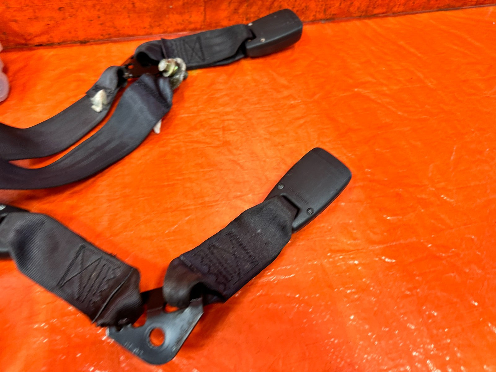 04 08 ACURA TSX   REAR SEAT BELT SET   LEFT & RIGHT SEAT BELTS   BLACK OEM #3222
