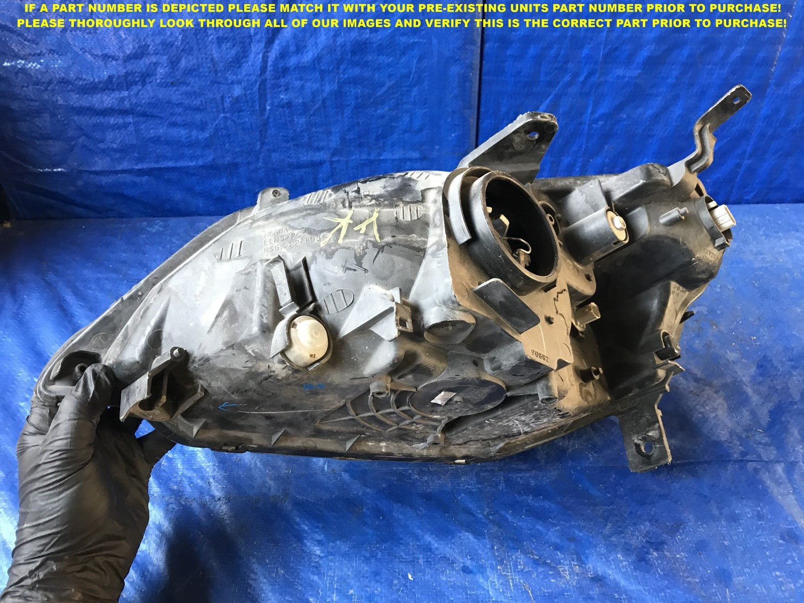 OEM 2001 2002 2003 HONDA CIVIC PASSENGER RIGHT HEADLIGHT  6