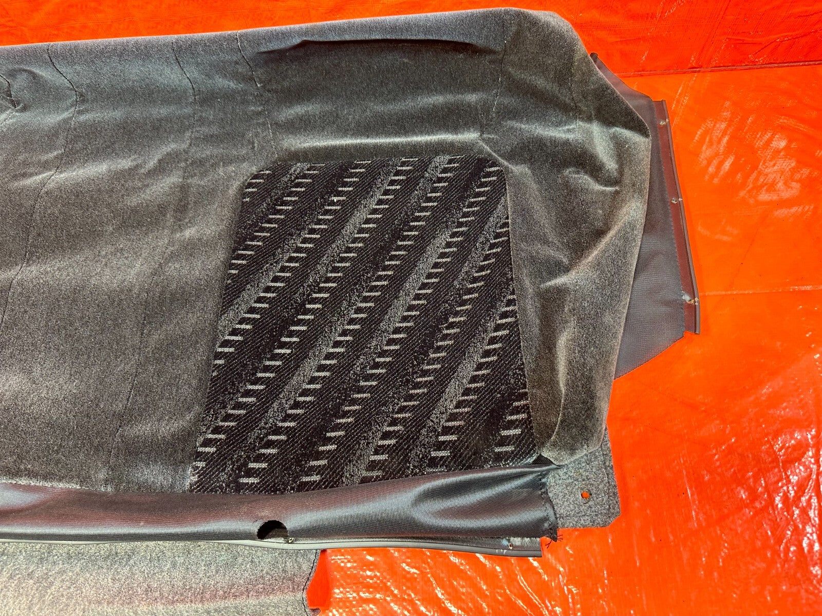 99 01 HONDA PRELUDE REAR UPPER SEAT COVER SKIN LEATHER WRAP CUSHION FABRIC OEM8