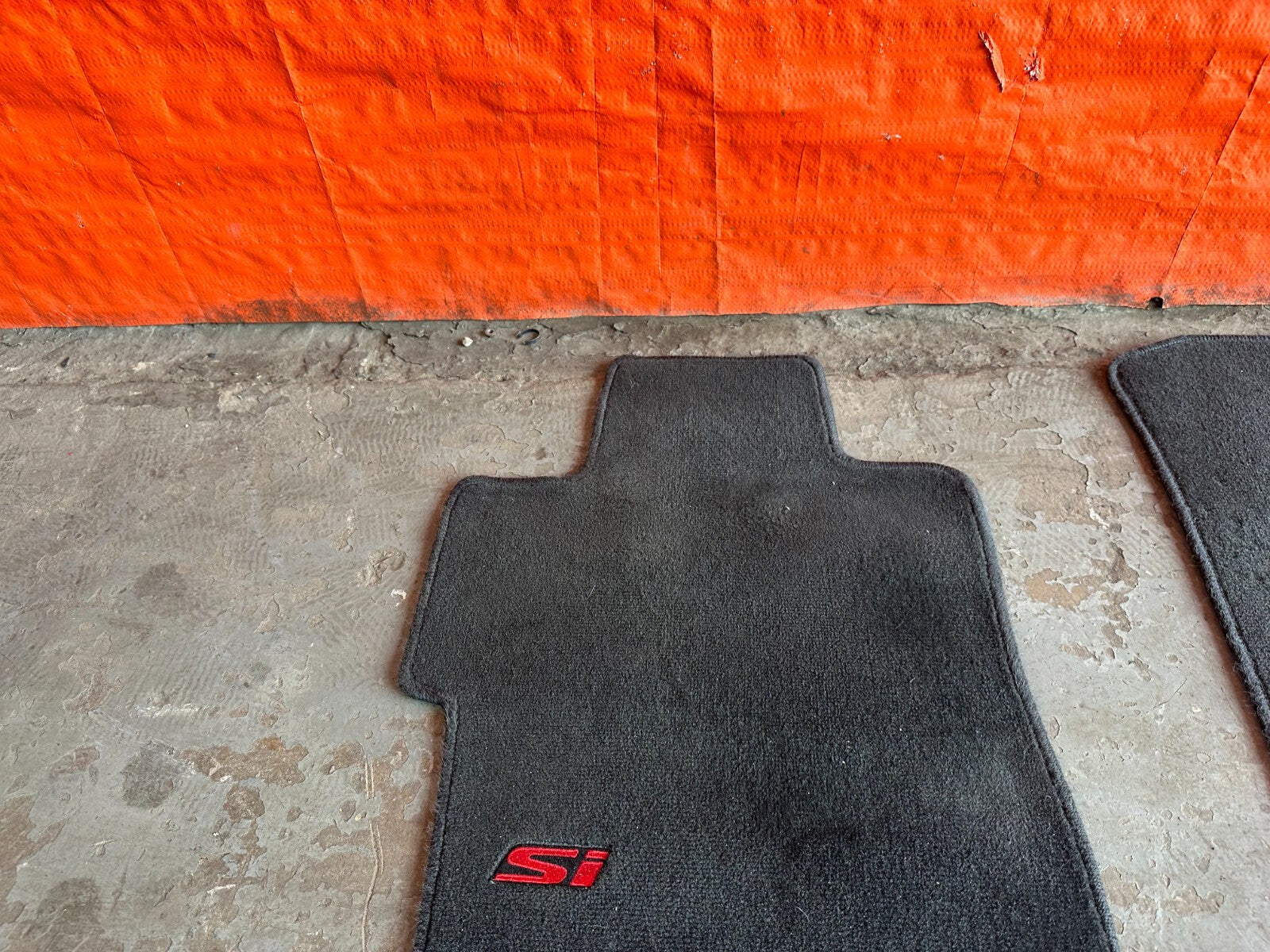 06 11 HONDA CIVIC SI 2D COUPE FLOOR MAT SET BLACK LEFT RIGHT FRONT REAR OEM #2374