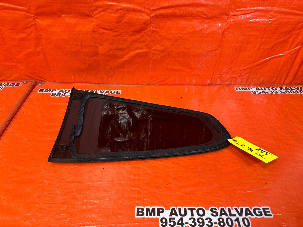 08 15 INFINITI G37 Q60 2D COUPE DRIVER LEFT REAR 1/4 QUARTER GLASS WINDOW OEM 458