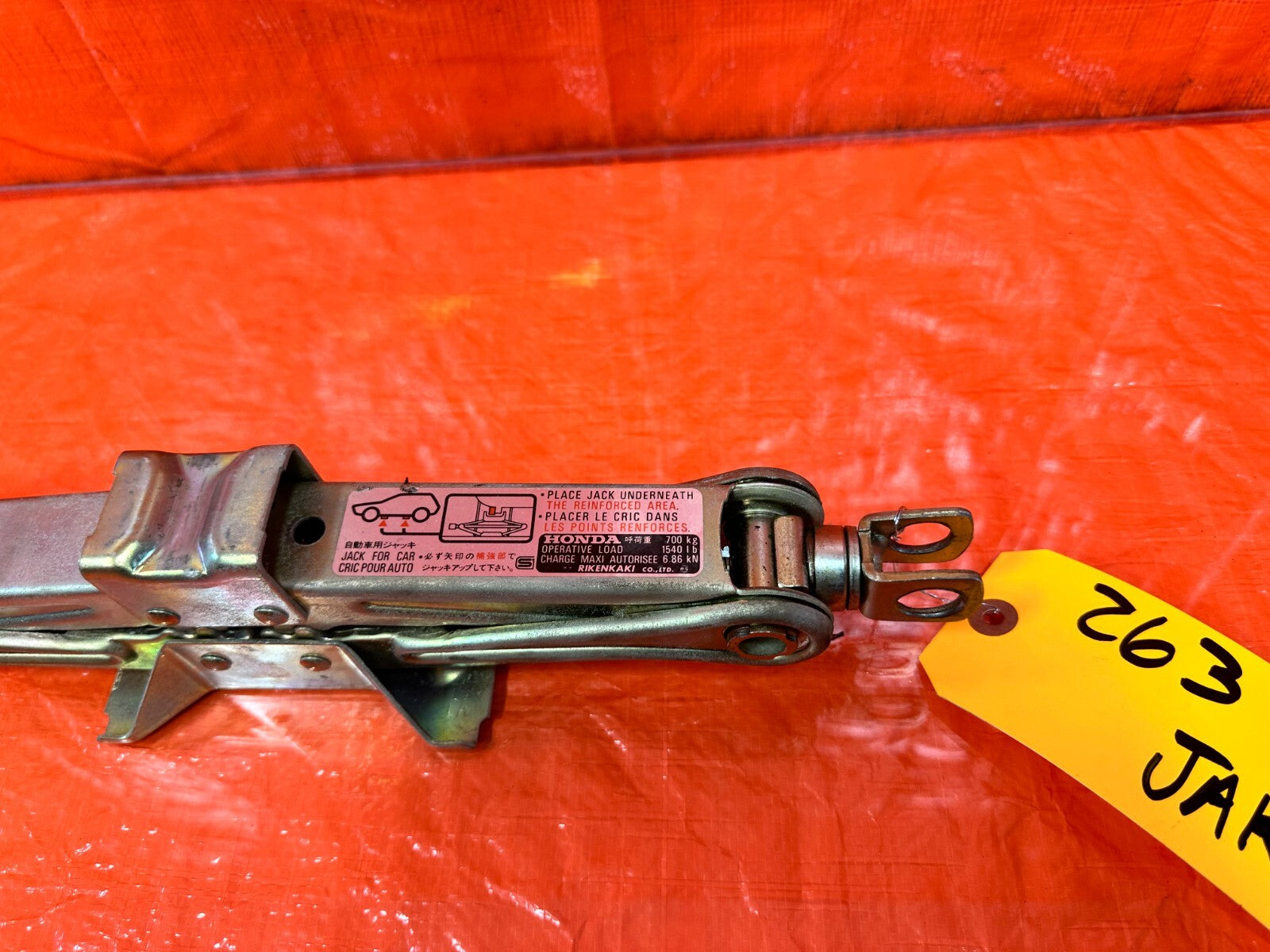 97 01 HONDA PRELUDE SPARE TIRE TOOL JACK   OEM #2636