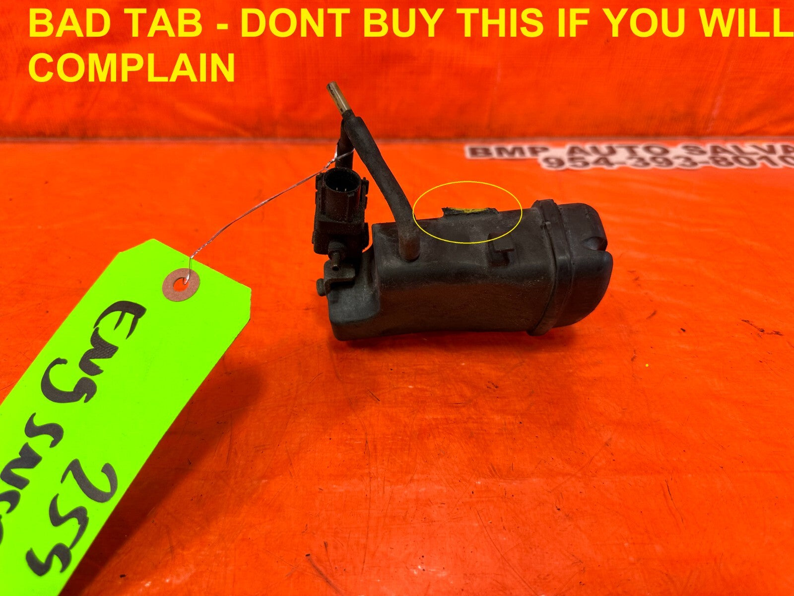 97 01 HONDA PRELUDE   H22A4 H22A VACUUM TANK W/ SOLENOID VALVE   OEM #2590